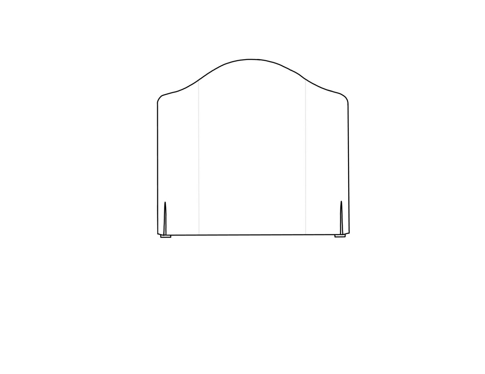 Pottery Barn Riley headboard slipcover King Blue ticking Stripe Green