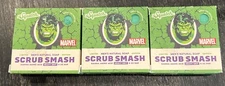 Dr Squatch X Marvel Hulk Scrub Smash Heavy Grit Soap Avengers Lot Of 3 Gamma