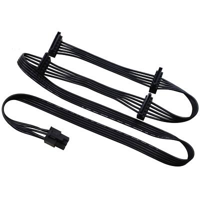 PCIE 6pin to 4 SATA modular power cable for Seasonic SSR-550RM G-650 G-450