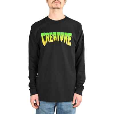Creature Skateboards L/S T-Shirt Schwarz Baumwolle Langarm Regular