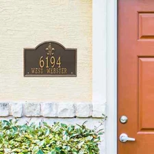 Bayou Vista Personalized Address Plaque