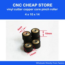 10pcs Pinch Roller Mimaki Vinile Cutter Taglio Plotter 4x10x14mm Ruota a Pressione