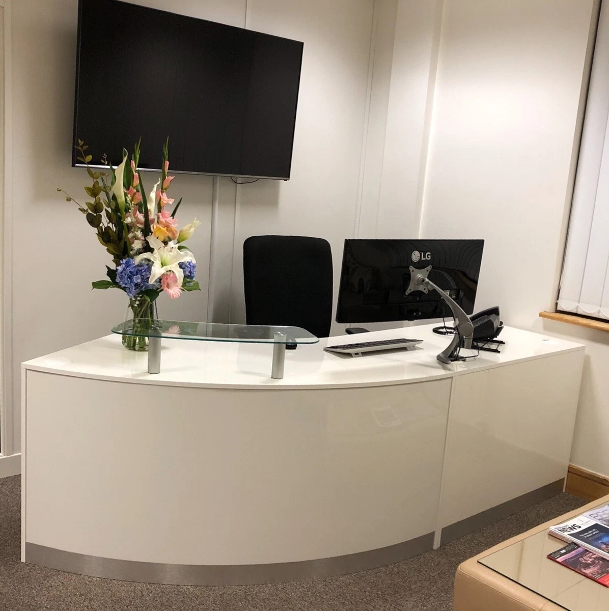 Small office reception desk deals