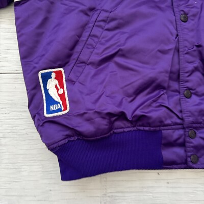 Vintage 80s NBA Starter Utah Jazz Satin Basketball Jacket Sz Vintage 80s NBA Starter Utah Jazz Satin Basketball Jacket Sz