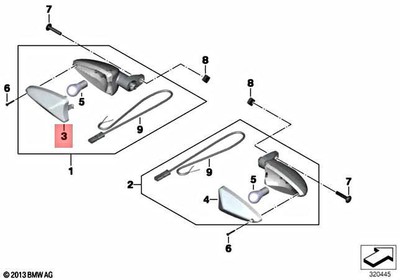 BMW Genuine K02 K03 K17 K18 K21  K23 K32 K33 K42 Lamp Lens OEM 63138534351