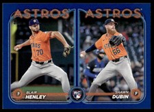 2024 Topps Blair Henry & Shawn Dubin #US252 Royal Blue RC Astros