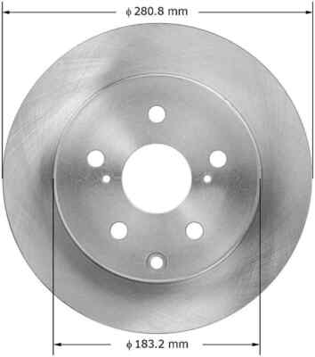 Disc Brake Rotor-Premium Brake Rotor Bendix PRT5922