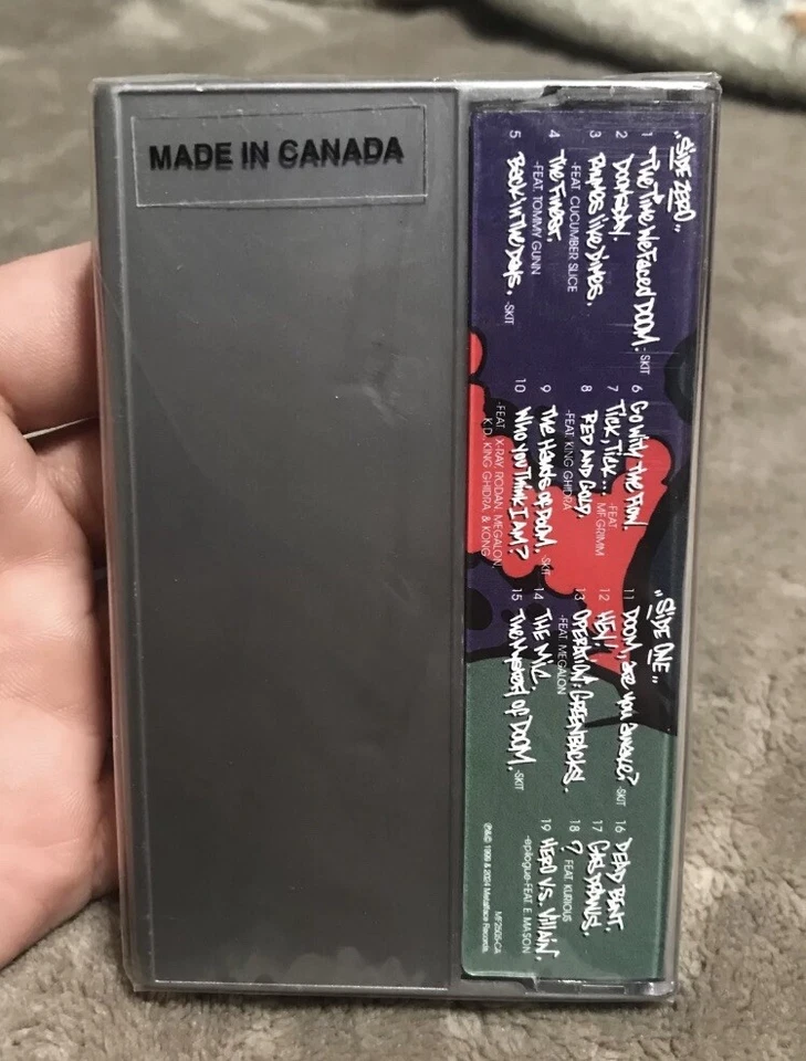 MF DOOM Operation Doomsday 1/2000 SILVER Cassette Tape 25th Ann RSD Black Friday - Image 2 of 3