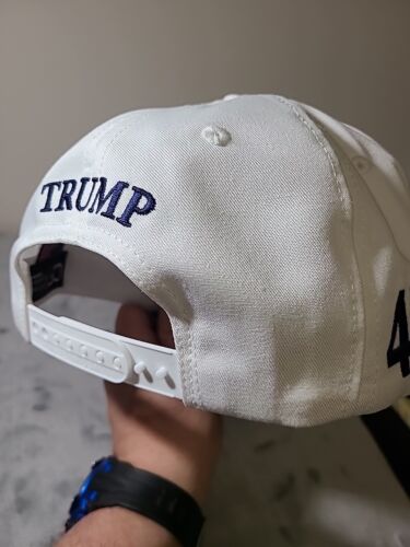 Donald J TRUMP Campaña Oficial Blanco MAGA Sombrero de Iowa! Cali-Fame - Imagen 13 de 15