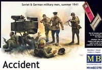 Mb Masterbox - Accident Soviet & German Military Men Unfall 1:35 Modell-Bausatz