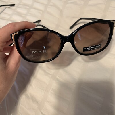 Bcbg Maxazria New Wistful Black Frame Brown Lens Petite Fit  display picture 2