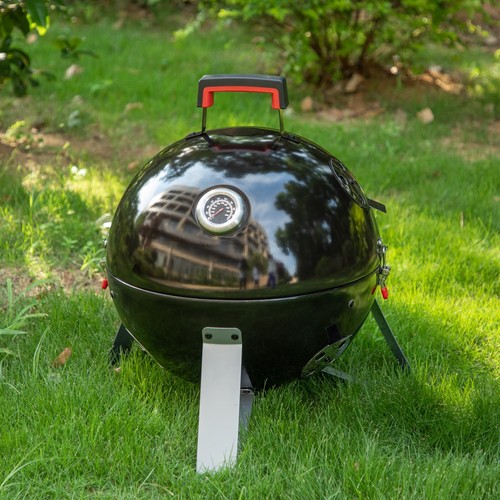 18 Inch Vertical Smoker Grill Charcoal Griller Smoking for Meat Turkey BBQ - Picture 9 of 12