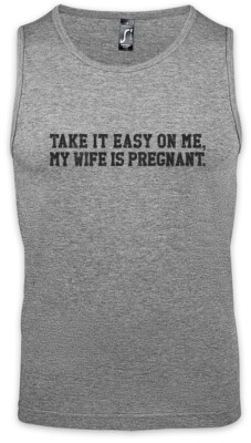 My Wife Is Pregnant Herren Tank Top Fun Pregnancy Announcement