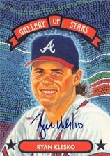 Ryan Klesko signed baseball card (Braves) 1992 Donruss Gallery of Stars #GS10