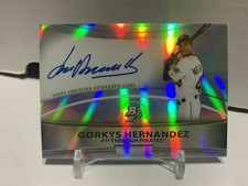 2010 BOWMAN PLATINUM AUTOGRAPH REFRACTOR ROOKIE GORKYS HERNANDEZ BPA-GH PIRATES