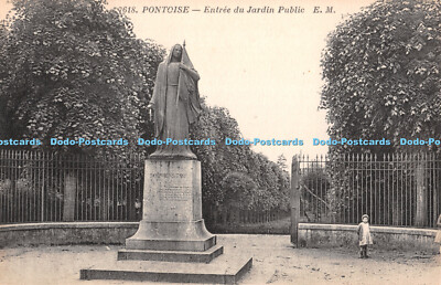 R398597 Pontoise Entree du Jardin Public E M Anc Etab Malcuit