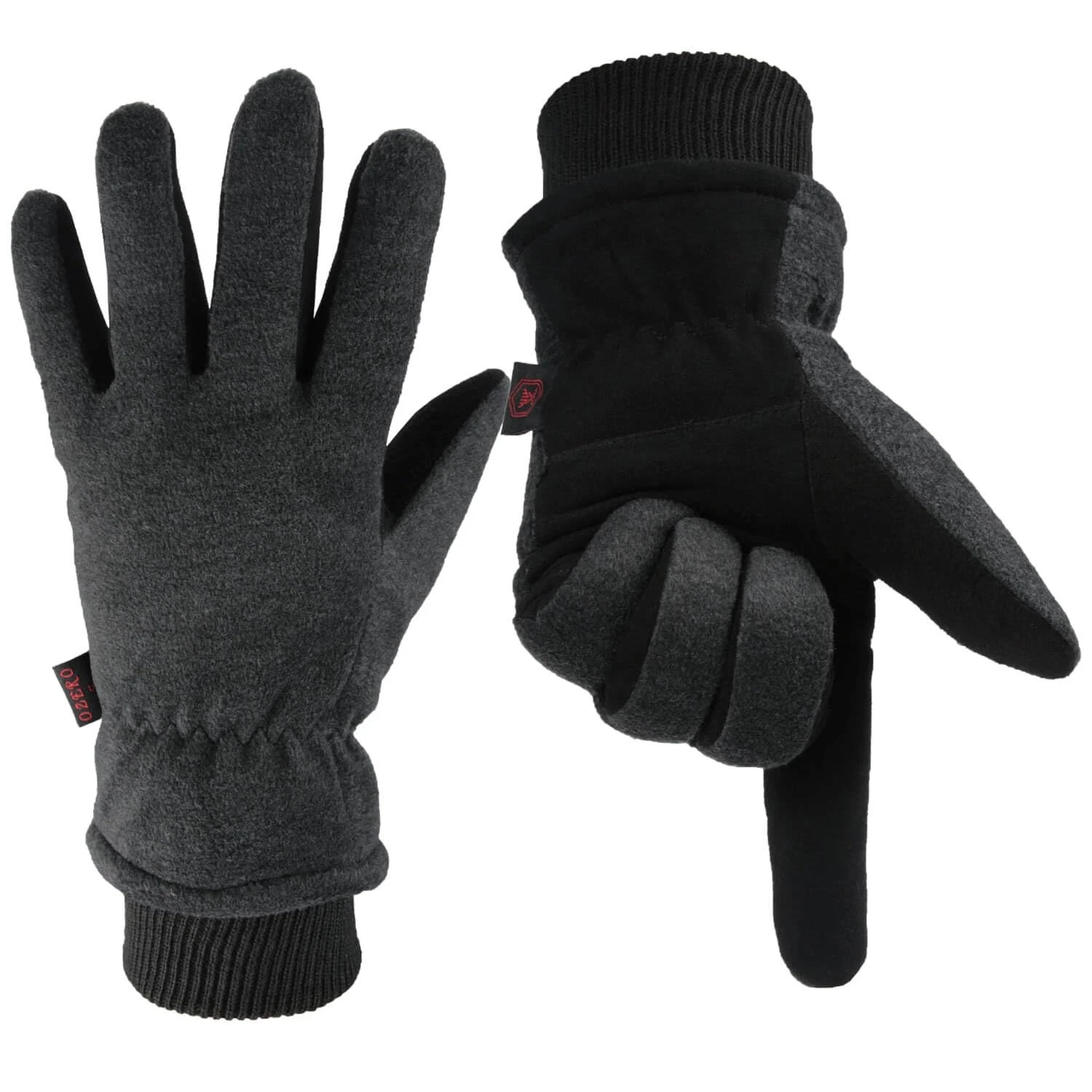 Winter Gloves for Men Women: Water-Resistant Windproof Work Gloves Leather Pa...