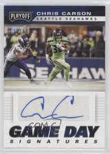 2019 Panini Playoff Game Day Signatures 33/50 Chris Carson #GDS-CC Auto a7t