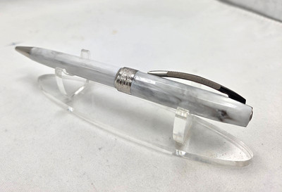 Visconti Venus Ballpoint Pen White Marble with Palladium Trims