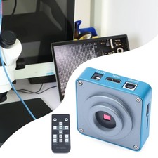 HD 1080p HDMI Industrial Digital Video Microscope Camera C Mount USB Blue NEW