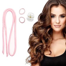 Hair Curlers to Sleep In,Heatless Curls Overnight 1 Count Pack of 1 , Pink
