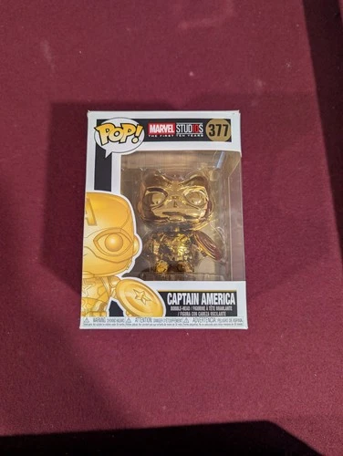 Funko Pop! Marvel Studios Captain America Gold Chrome #377