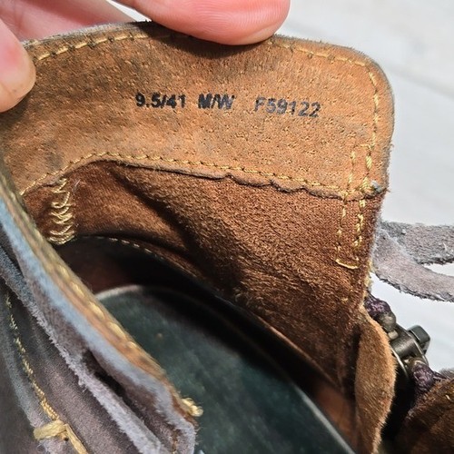Geboren Damen Tarklin Knöchel abgenutzt grau Leder Schuhe Motorrad Stiefel Größe 9,5 - Bild 7 von 13