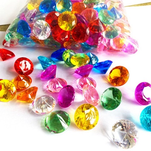 Acrylic Pirate Gems Filler Props Great for Pretend Time and Treasure Hunting - Picture 2 of 55