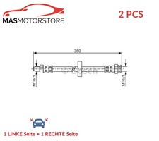 BREMSSCHLAUCH BREMSLEITUNG PAAR BOSCH 1 987 481 017 2PCS P FÜR OPEL CORSA D