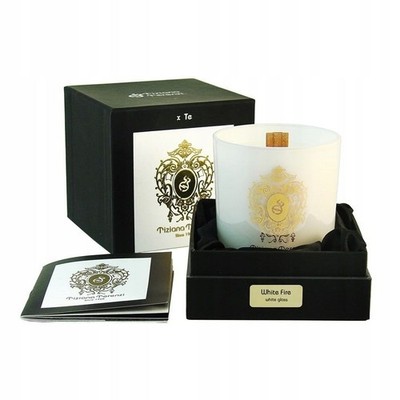 White Fire Scented Candle 170g - Unisex, Sandalwood, Musk, Amber