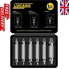 6 Pack Damaged Screw Extractor Remover for Stripped Head Screws Nuts Bolts