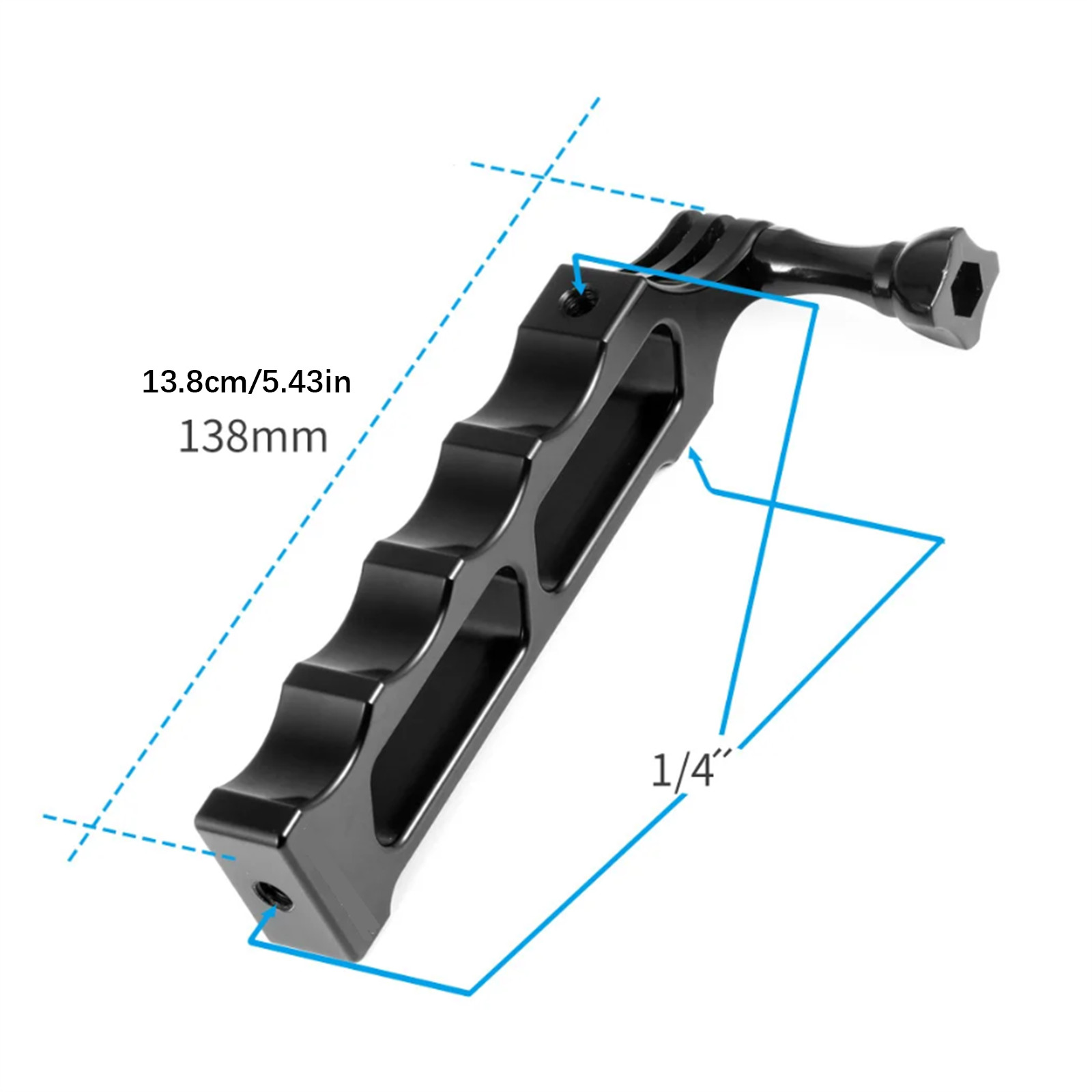 1 PC Aluminum Alloy Handle Camera Selfies Stick  Accessory For Gopro Camera