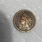 1864 1C L on Ribbon BN Indian Cent