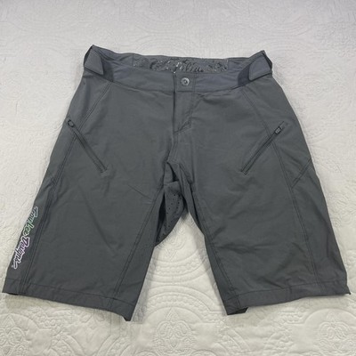 Troy Lee Designs Lilium Shorts Womens Large Gray Mountain Bike MTB Trail Riding