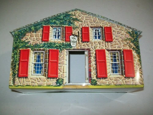 Vintage 1960's Marx " Revolutionary War "  Playset Tin Litho Tavern Building