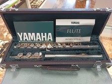 Vintage Yamaha YFL-24S Silver Plated Flute Hard Case Japan Instrument