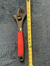 Snap On Adjustable Wrench Fadh12b.red.used Snap On Adjustable Wrench Fadh12b.red.used