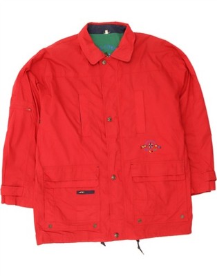 YACHTING CLUB Herren Windbreaker Jacke UK 42 XL Rot Polyester DE58