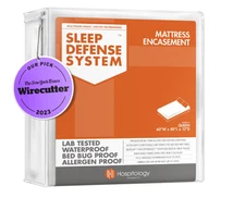 Hospitology Box Spring  Zippered Cover Hypoallergenic Bed Bug Proof