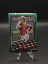 2026 Panini USA Baseball Stars & Stripes - NTOP Andrew Jimenez #146 Green Prizm