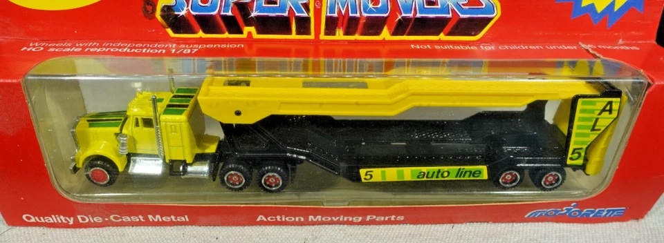 Remolque automático Majorette Super Movers escala HO semi Foto 2 de 3