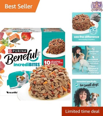 Dog Food Variety Pack Wet Small Breed High-Protein Real Meat with Vitamins