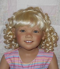 IMSCO KATHERINE Doll Wig SIZE 14/15 SUNSHINE Mid Length Ringlets Bangs NWT