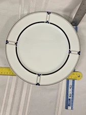 Studio Nova Tangent Black Blue Dinner Plate