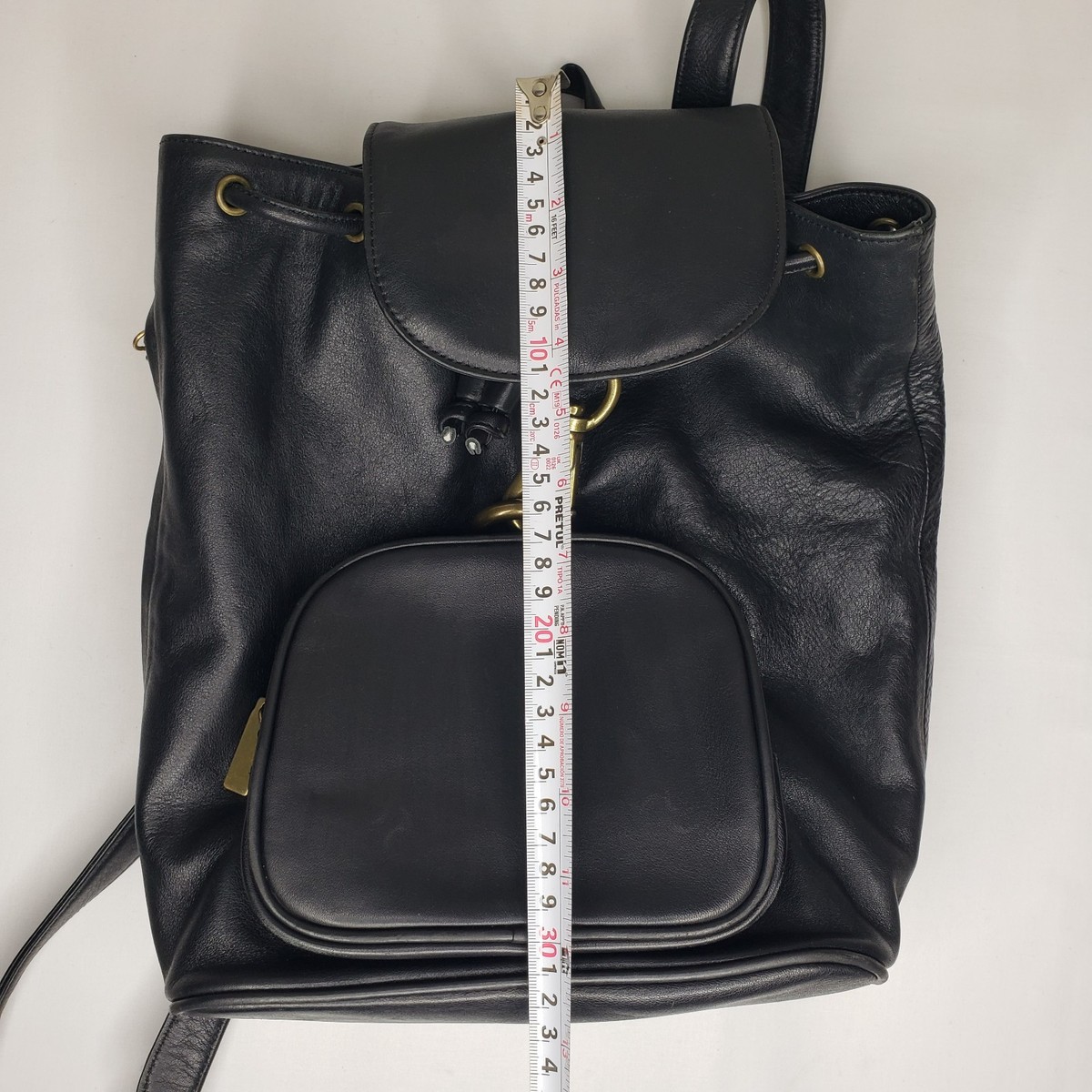 vintage DKNY Donna Karan leather backpack Y2K Vintage 90s DKNY Black Leather Backpack | Smooth Leather  main image 4