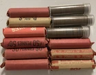 12 Rolls of  Lincoln Wheat Penny ( 600 circulated pennies)