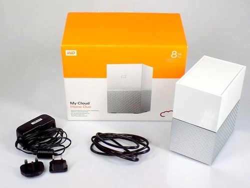 0TB Western Digital My Cloud Home Duo NAS externe LAN RJ45 Netzwerk Festplatte