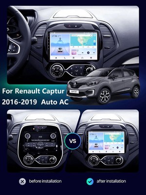 For Renault Captur CLIO Samsung QM3 2016-2019 Car Radio Carplay Stereo GPS Navi