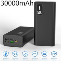 Power Bank 30000Mah Tragbares LadegeräT Schnellladefunktion Powerbank 22,5W