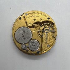 Elgin 16 Size Early Gilt Gold 7J Nice Dial Pocket Watch OF Movement Runs 569